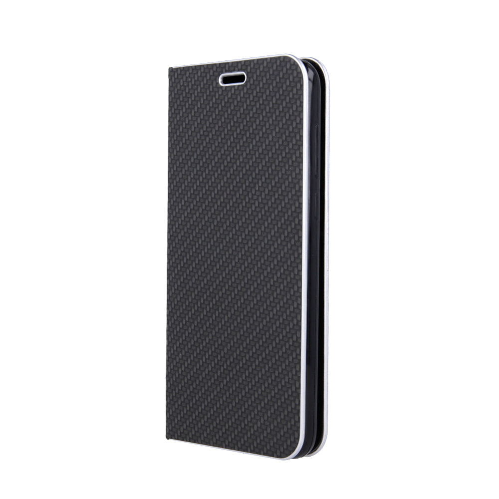 Ümbris kaanega Smart Venus Carbon Huawei Y5 2019 (must)