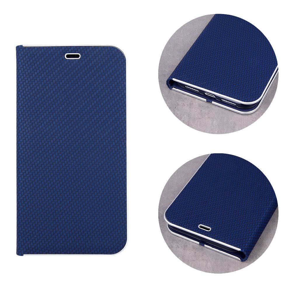 Ümbris kaanega Smart Venus Carbon Samsung Galaxy S10 Lite/ A91 (sinine)