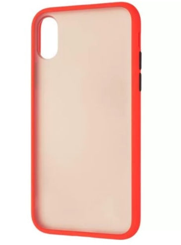 Bumper Colored Ümbris Iphone X/ XS (punane/matt)