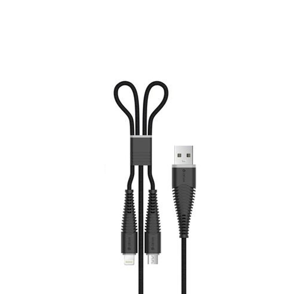 USB juhe Devia 2 in 1 iphone+micro usb (must)