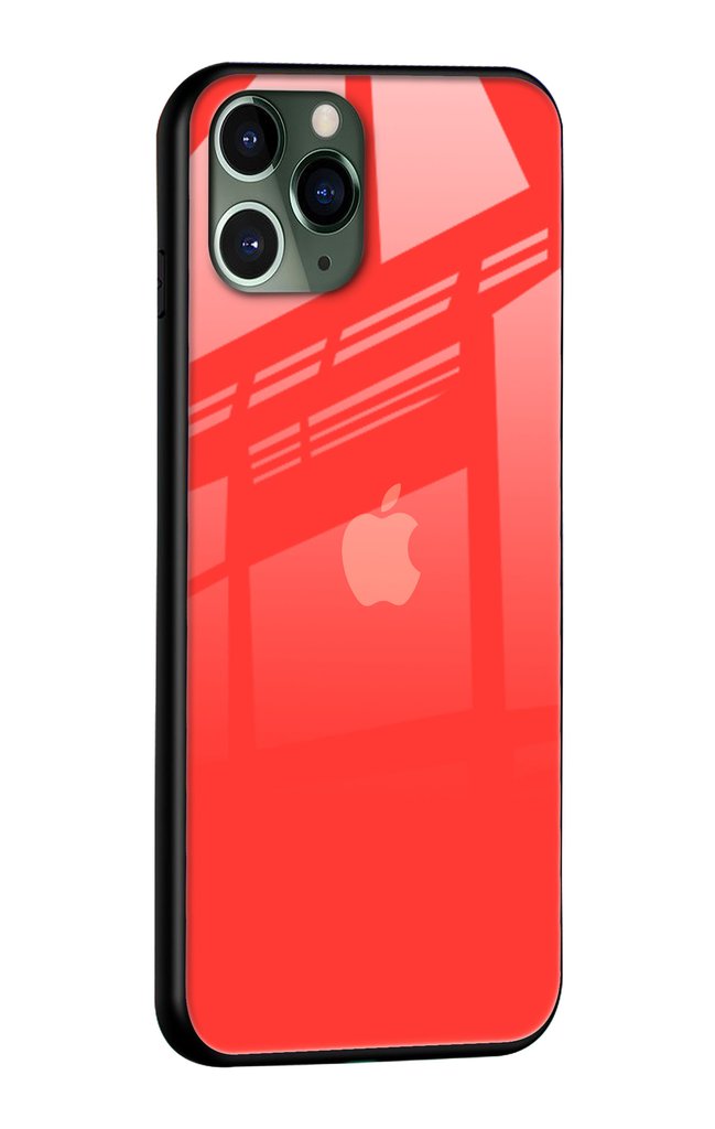 Plastik Glass Ümbris Iphone 11 Pro Max (punane)