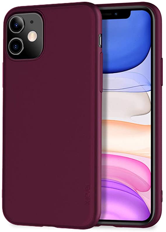 Silikoon X-Level Guardian iPhone 12 Mini (viinamari)