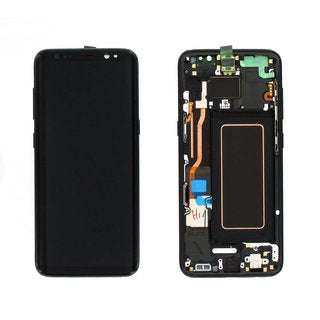 Varuosa LCD ekraan Samsung Galaxy S8/G950 originaal Midnight black (service pack)