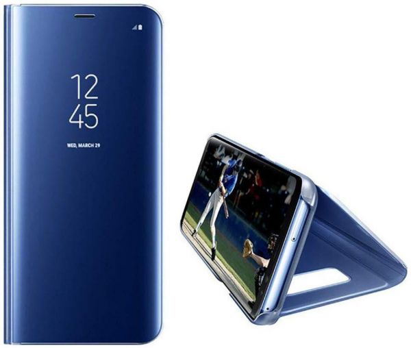 Clear View Standing Cover Samsung A217/ Galaxy A21s (sinine)