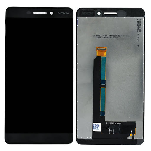 Varuosa Nokia 6.1/Nokia 6 2018/TA-1016/TA-1043/TA-1045/TA-1050 ekraan (must)