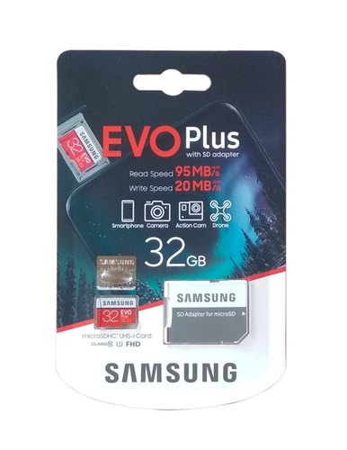 Mälukaart Samsung Evo Plus adapteriga 32GB