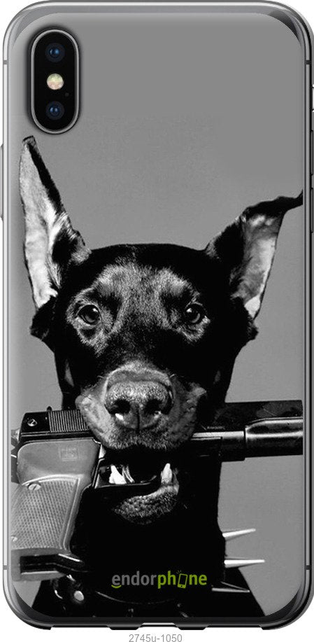 Silikoon Collection Iphone X/ Iphone XS (doberman)