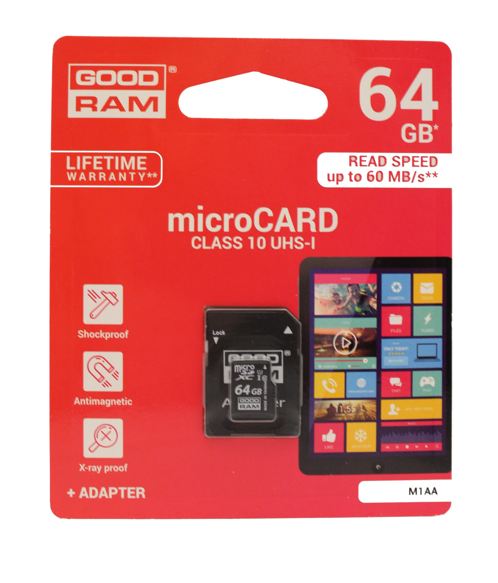 Mälukaart Micro SD 64GB adapteriga