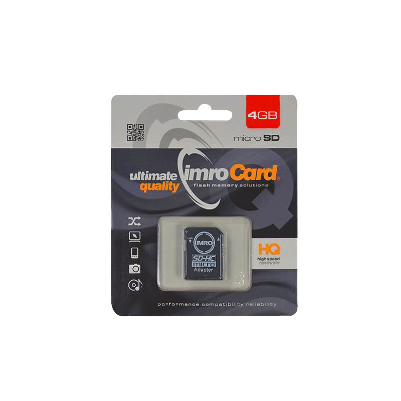 Mälukaart Micro SDHC 4GB class10 adapteriga