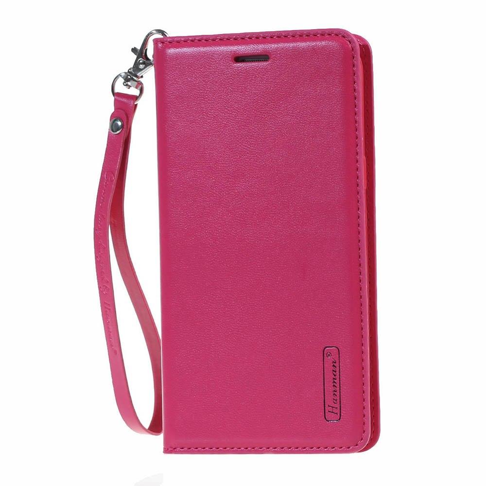 Ümbris kaanega Hanman Flip Samsung J330/ Galaxy J3 2017 (tumeroosa)