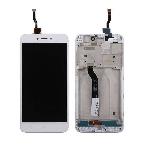 Varuosa Xiaomi Redmi 5A ekraan raamiga (valge)