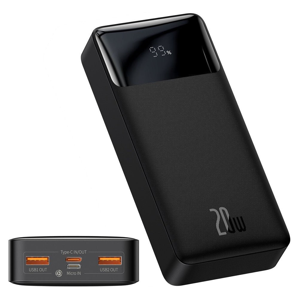 Power Bank Baseus Bipow Type-C PD+2x Quick Charge 3.0 20W 20000mAh LCD-ga (must)