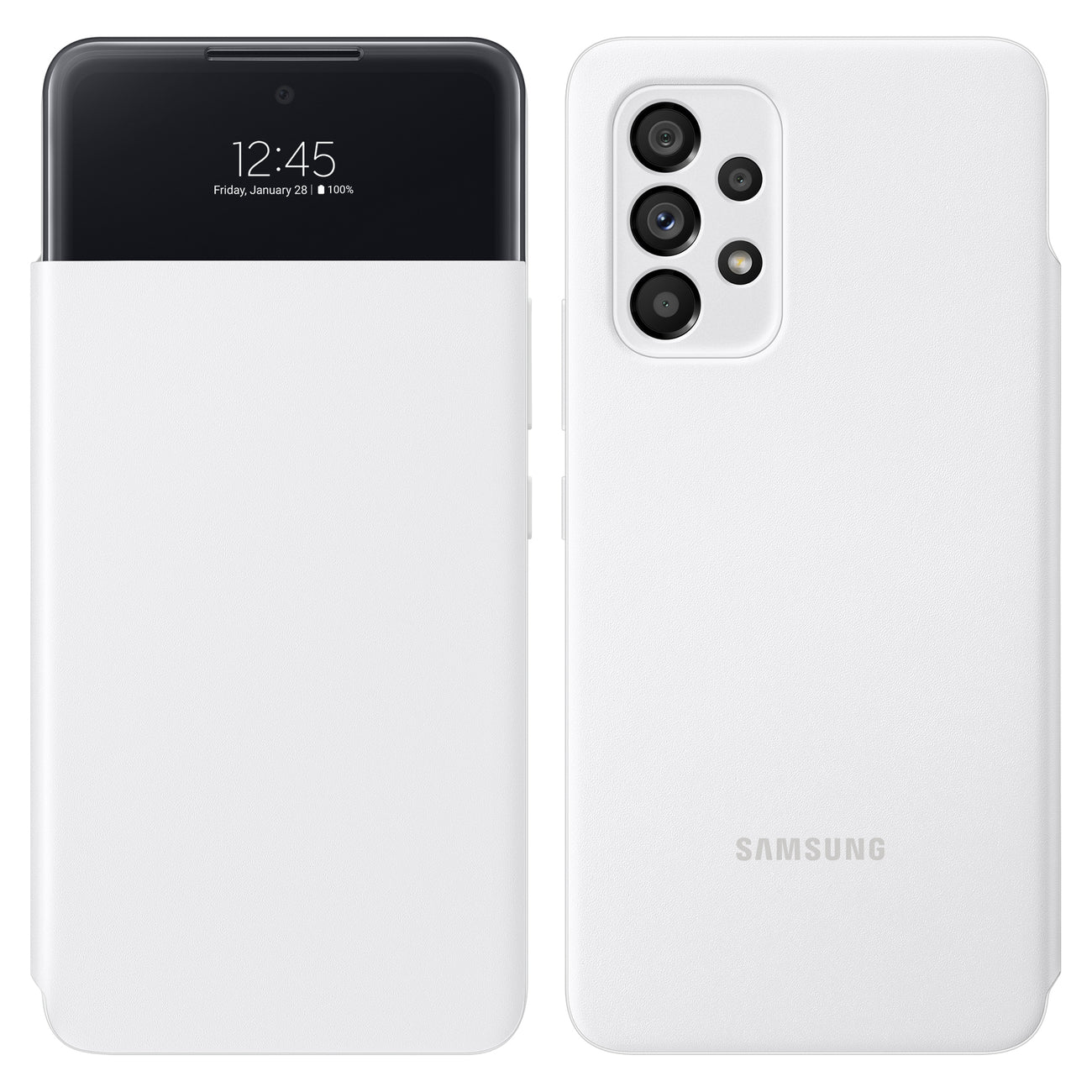 Originaal S-View Cover Samsung A526 / Galaxy A52 / A52s (valge)