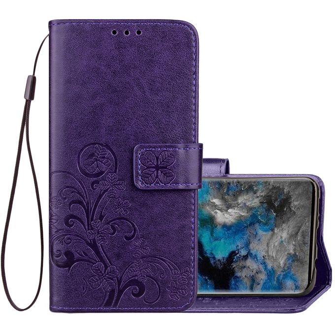 Ümbris kaanega Samsung A536/ Galaxy A53 (lilla/muster)