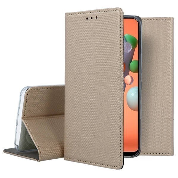 Ümbris kaanega Smart Magnet Samsung Galaxy J5 2017 (kuldne)