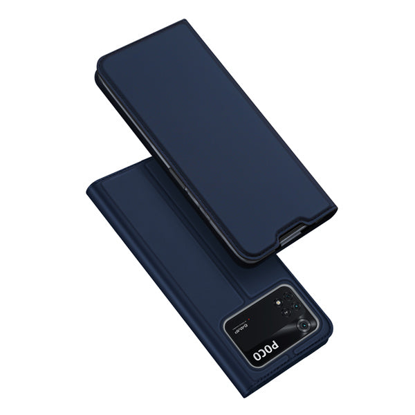 Ümbris kaanega Dux Ducis "Skin Pro" Xiaomi Poco M4 Pro 5G/ Note 11/ Note 11T 5g (tumesinine)