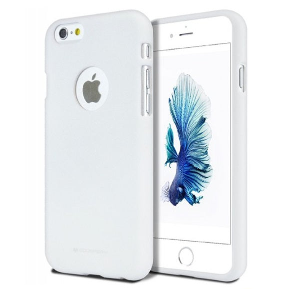 Jelly Ümbris Hole Iphone 6/ Iphone 6S (valge)