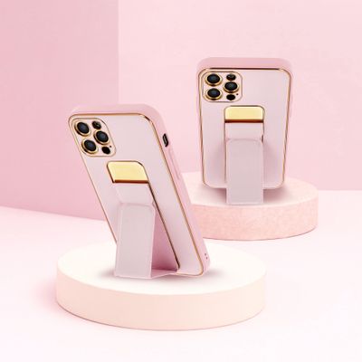 Silikoon Forcell Leather Kickstand Samsung Galaxy A13 4g (heleroosa)