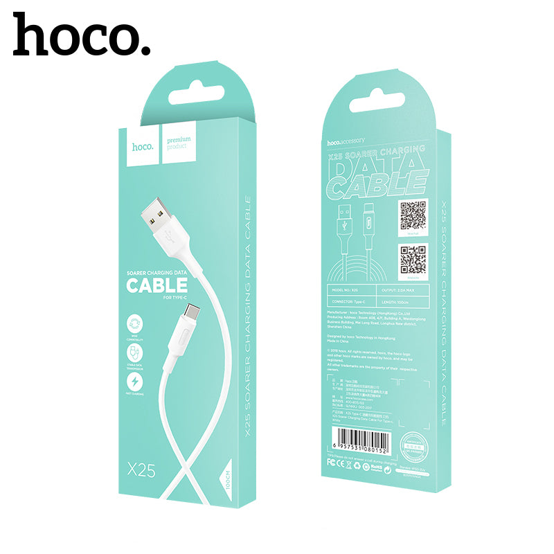 USB juhe Hoco X25 Type-C (1m / valge)