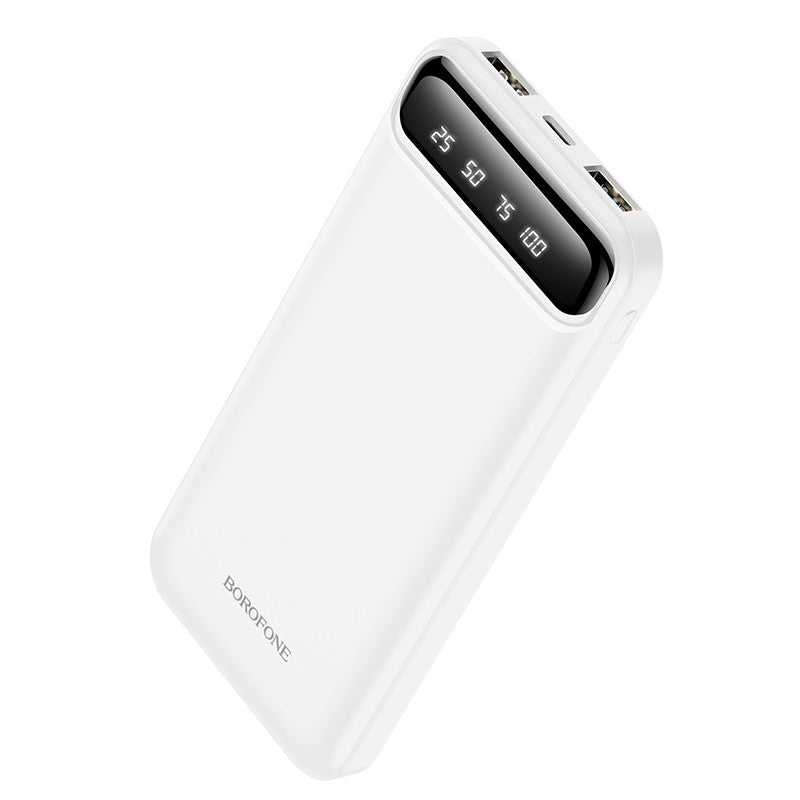 Power Bank Borofone BJ14 Type-C microUSB 2*USB (2A) 10000mAh (valge)