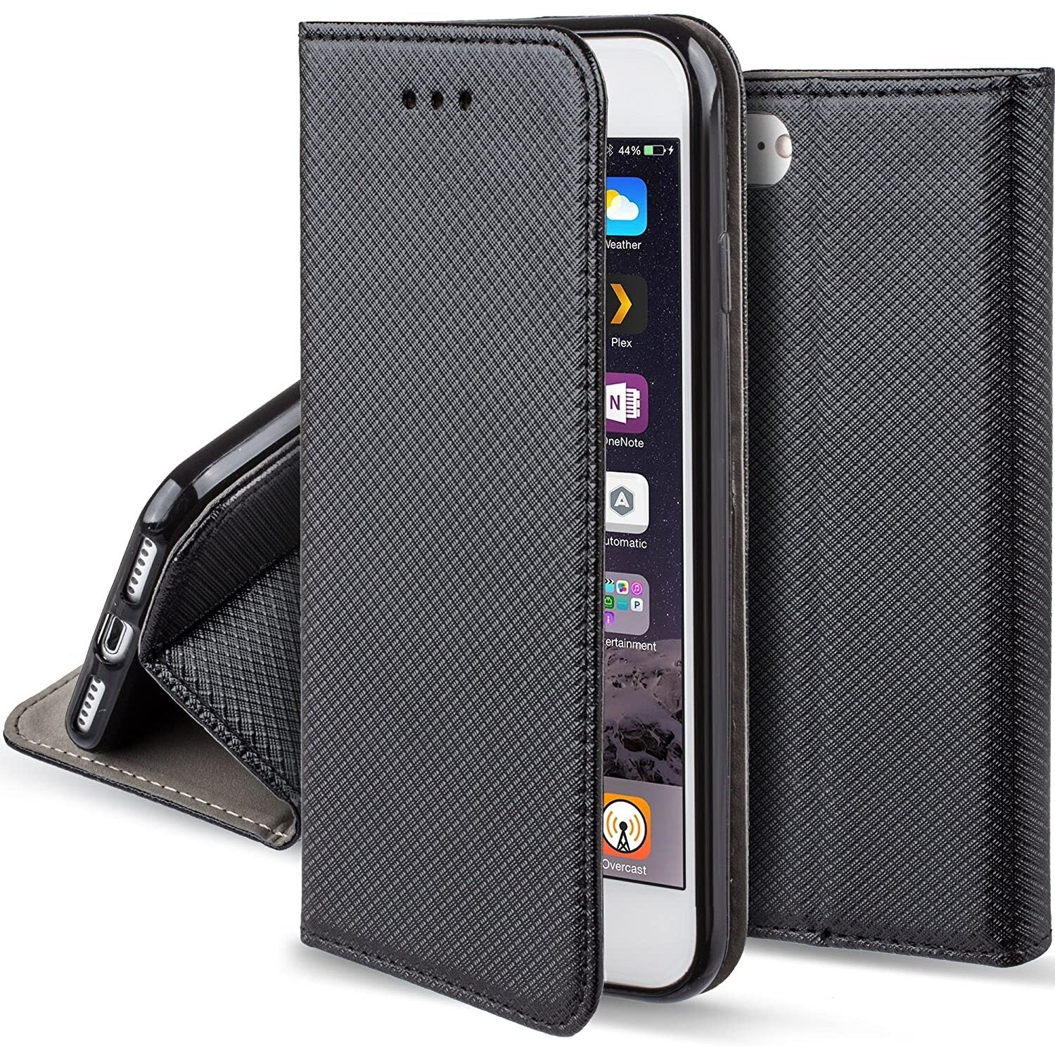 Ümbris kaanega Smart Magnet Iphone 7 / 8 / SE 2020 (must)