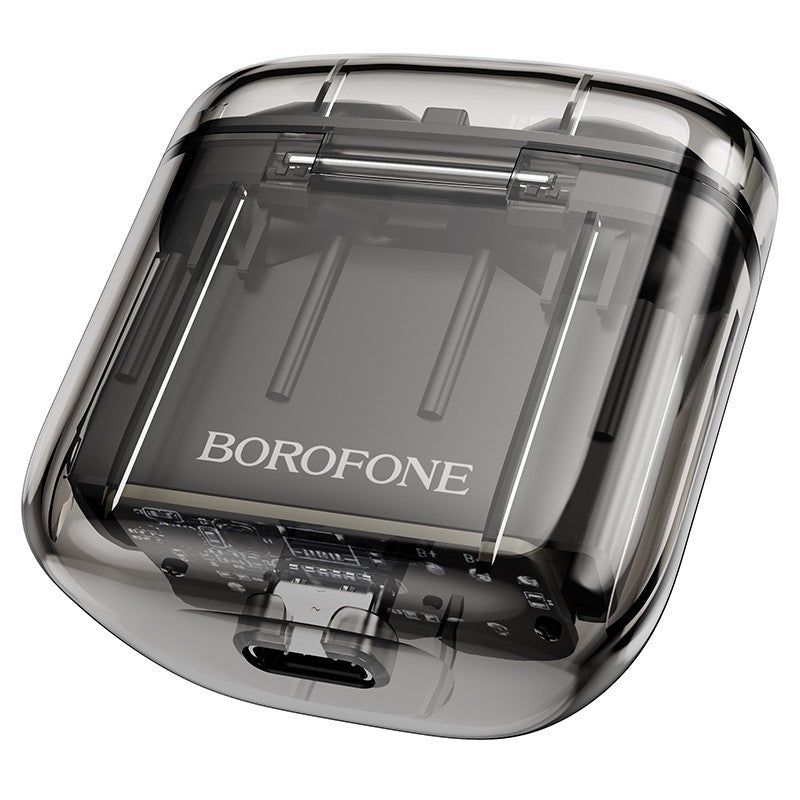 Kõrvaklapid Bluetooth Borofone BW23 Crystal Bean Transparent Edition TWS (must)