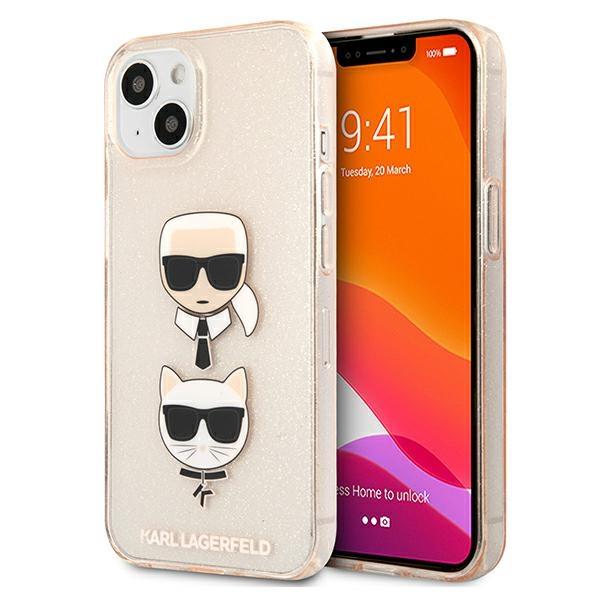 Karl Lagerfeld Ümbris KLHCP13MKCTUGLGO Iphone 13 (kuldne glitter)
