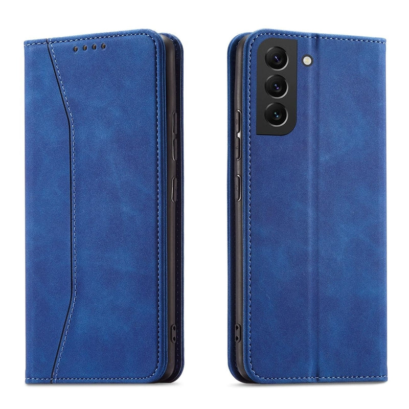 Ümbris kaanega Fancy Pouch Samsung Galaxy S22 + (sinine)