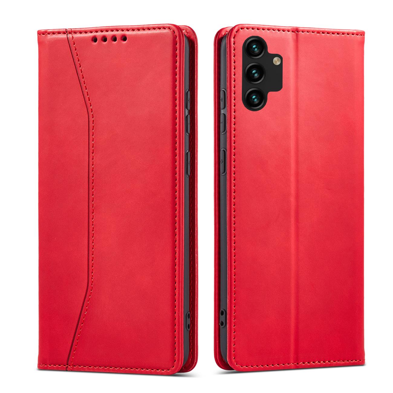 Ümbris kaanega Fancy Pouch Samsung Galaxy A13 5G (punane)