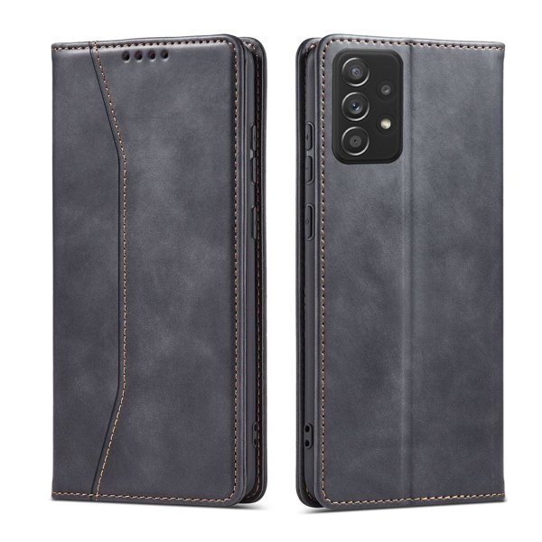 Ümbris kaanega Fancy Pouch Samsung Galaxy A52 / A52 5G / A52s 5G (must)