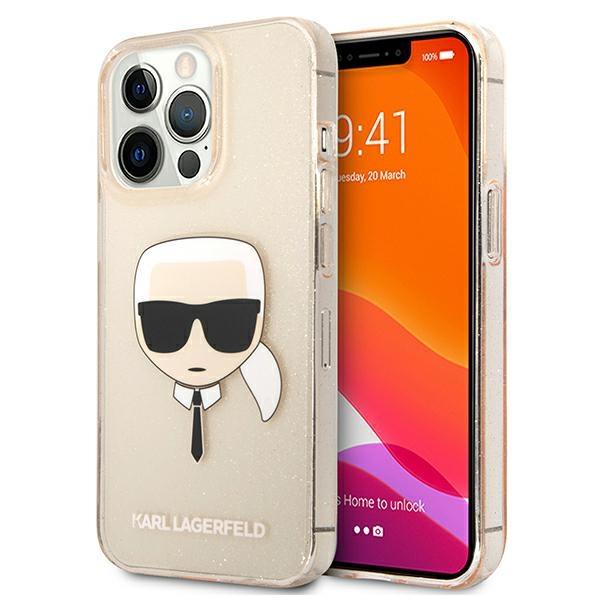 Ümbris Karl Lagerfeld KLHCP13XKHTUGLGO Iphone 13 Pro Max (kuldne/läbipaistev)