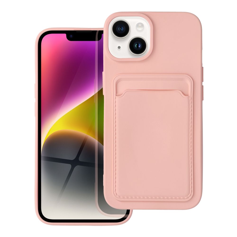 Silikoon Forcell Card Iphone 14 (roosa)