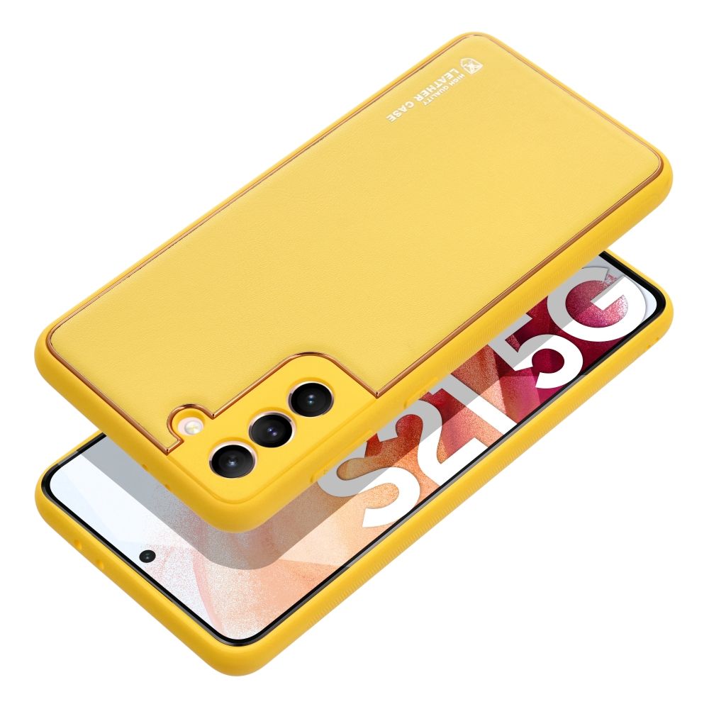 Silikoon Leather Case Samsung A23 (kollane)