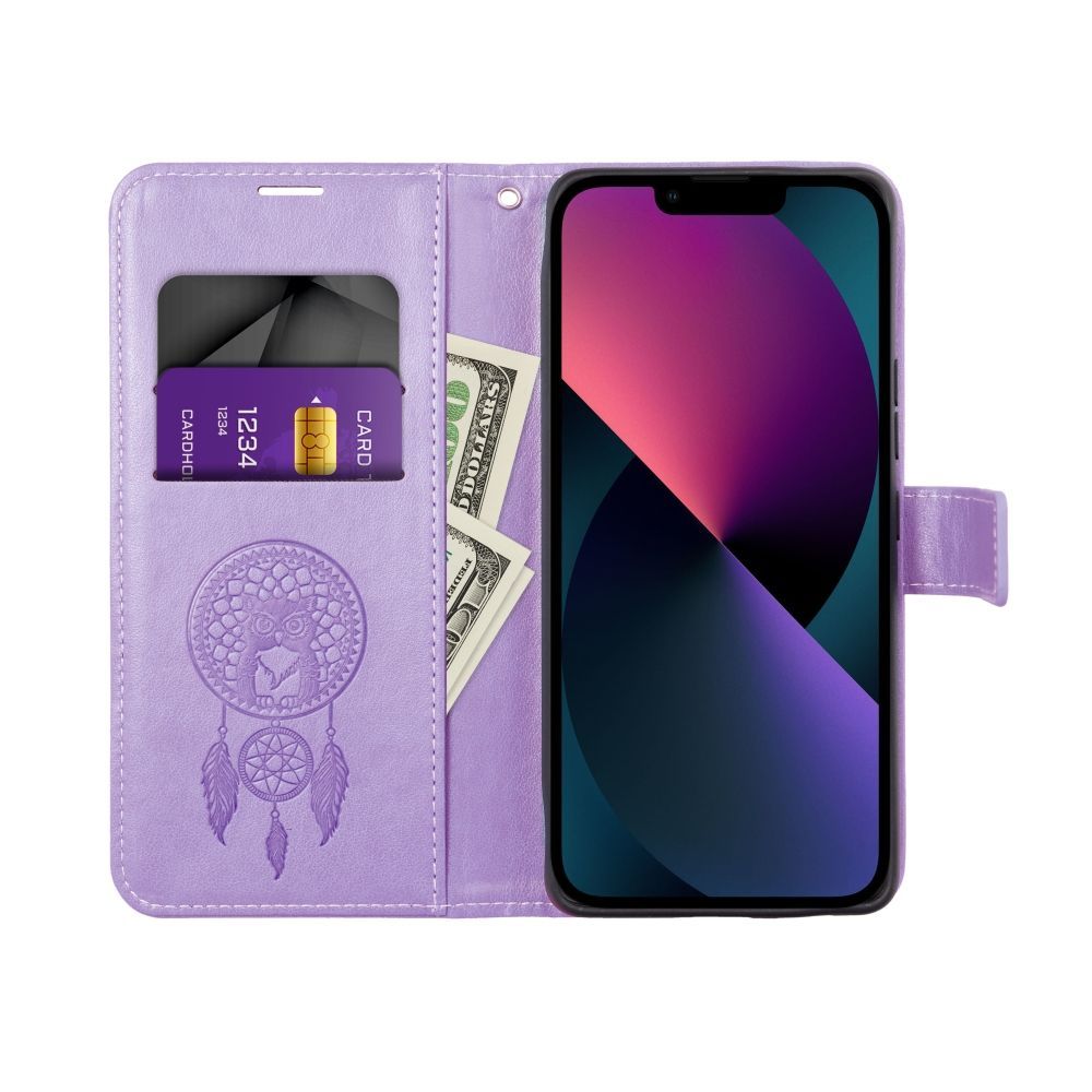 Ümbris kaanega Mezzo Samsung A145 / A146 / Galaxy A14 4G / A14 5G (dreamcatcher / lilla)
