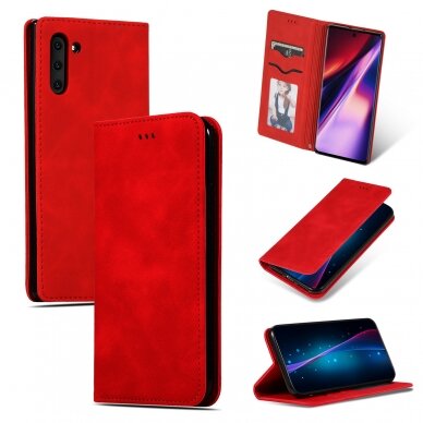Ümbris kaanega Business Style Samsung S22 Plus (punane)