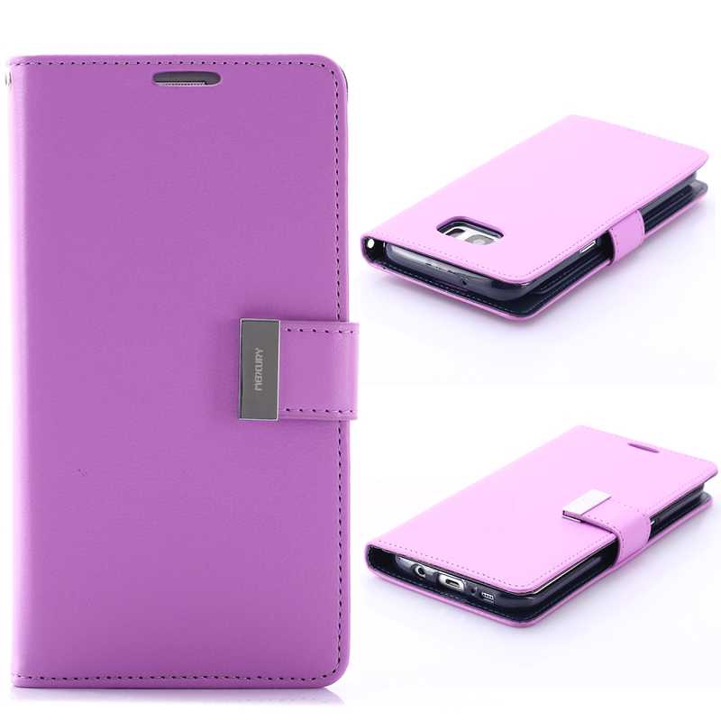 Ümbris kaanega Mercury Rich Diary Samsung G925/ Galaxy S6 Edge (lilla)
