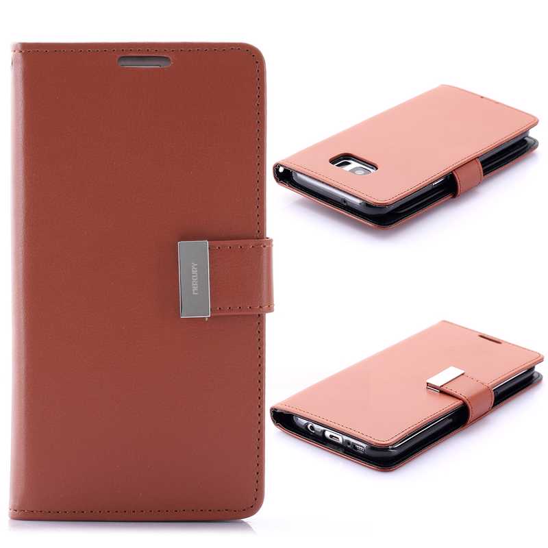 Ümbris kaanega Mercury Rich Diary Samsung G925/ Galaxy S6 Edge (pruun)
