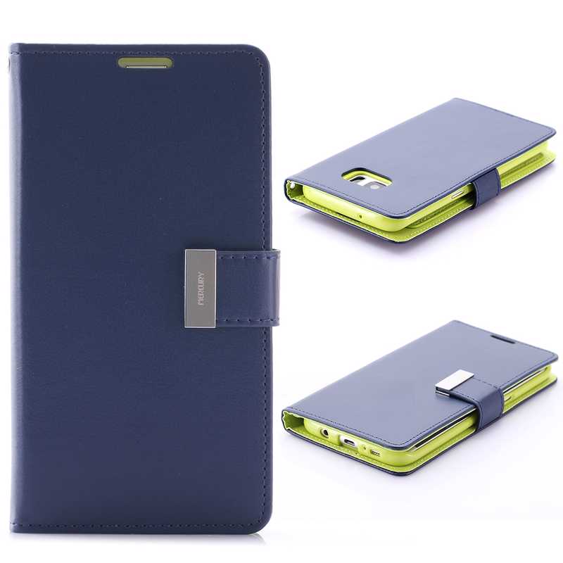 Ümbris kaanega Mercury Rich Diary Samsung G925/ Galaxy S6 Edge (sinine)
