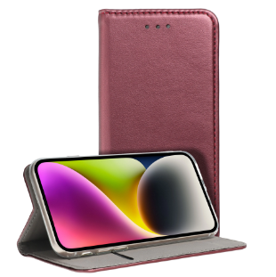 Ümbris kaanega Smart Magnetic Xiaomi Redmi Note 12 Pro 5G / Poco X5 Pro 5G (viinamari)