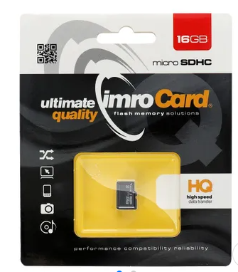 Mälukaart Imro microSD 16GB / Class 10