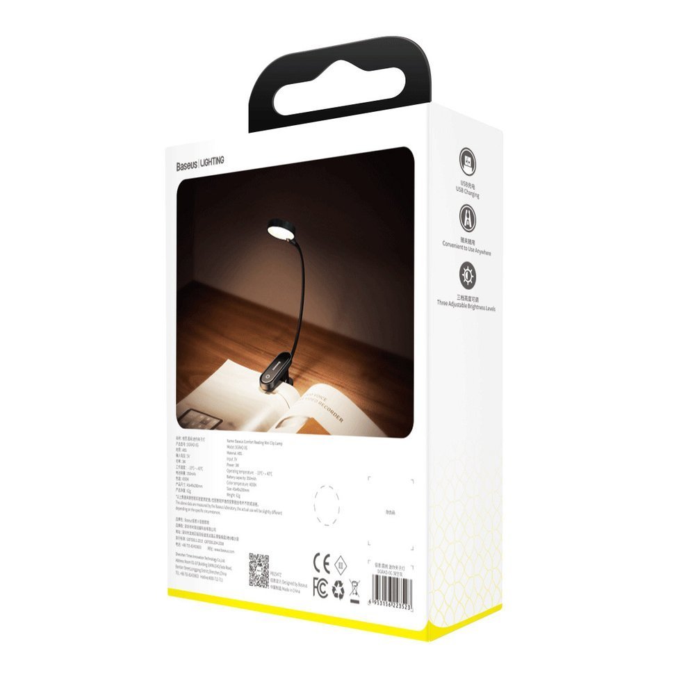 Raamatu Lugemise Lamp Baseus Mini LED (Hall)