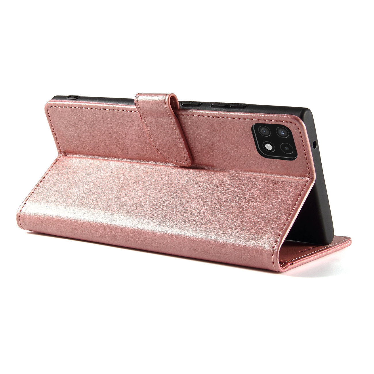 Ümbris kaanega Elegant Bookcase Samsung Galaxy A22 4g (roosa)