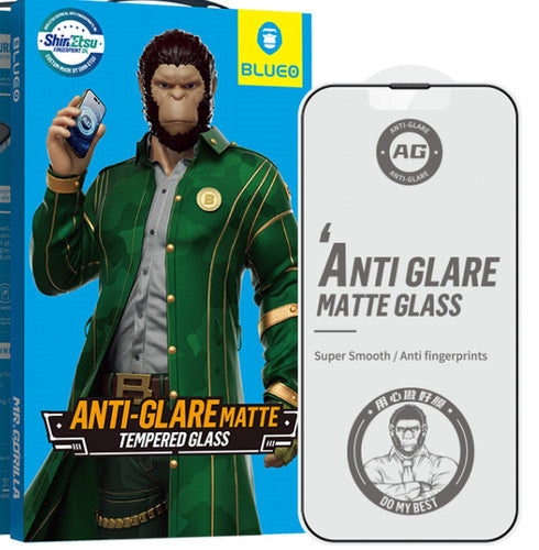 Kaitseklaas "Mr. Monkey Anti-Glare" Full Glue Iphone 12 / 12 Pro Matte (must)