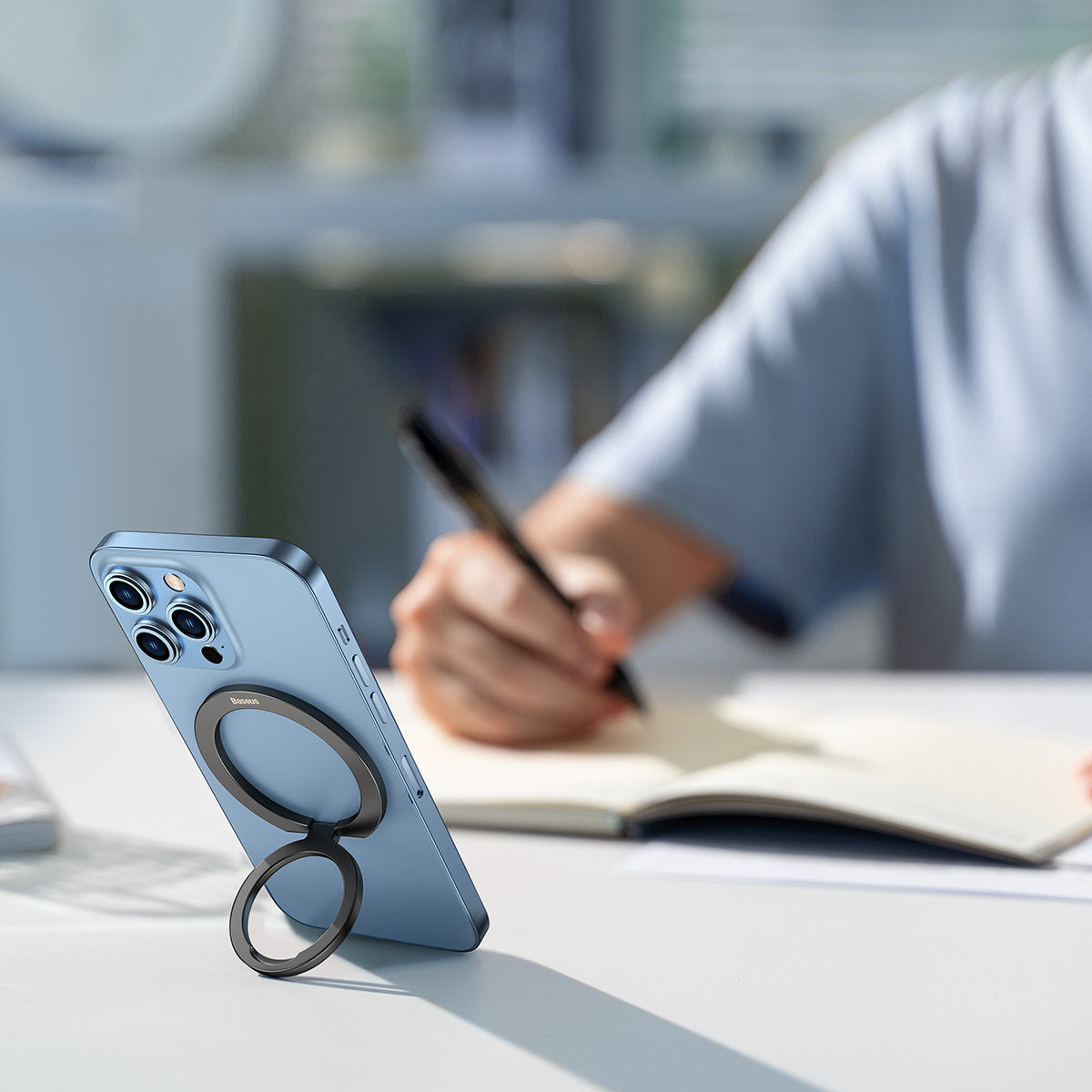 Telefoni Hoidik Baseus Halo MagSafe (tumehall)
