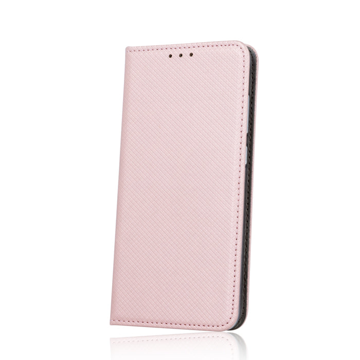 Ümbris kaanega Smart Magnet Samsung A125/ Galaxy A12 (roosa - kuldne)