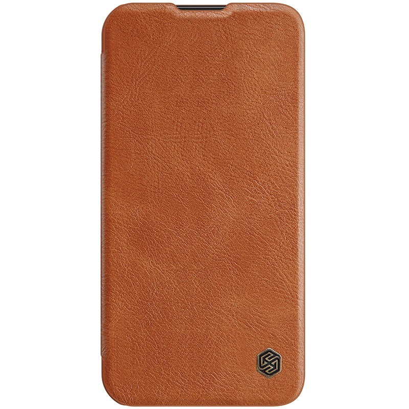 Ümbris kaanega Nillkin Qin Pro Leather Samsung A54 / A54 5G (pruun)