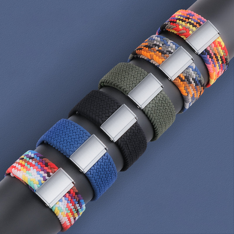 Kellarihm Fabric Band Apple Watch 42 / 44 / 45 mm (sinine/roheline)