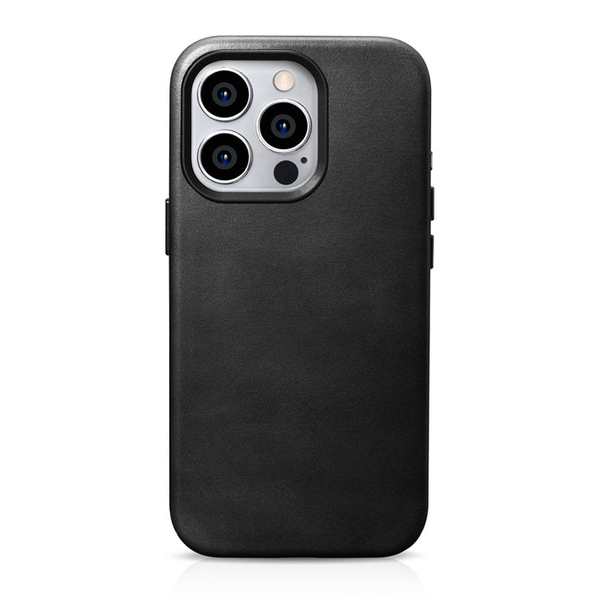 Ümbris iCarer Oil Wax Premium Leather iPhone 15 Pro Max MagSafe (must)