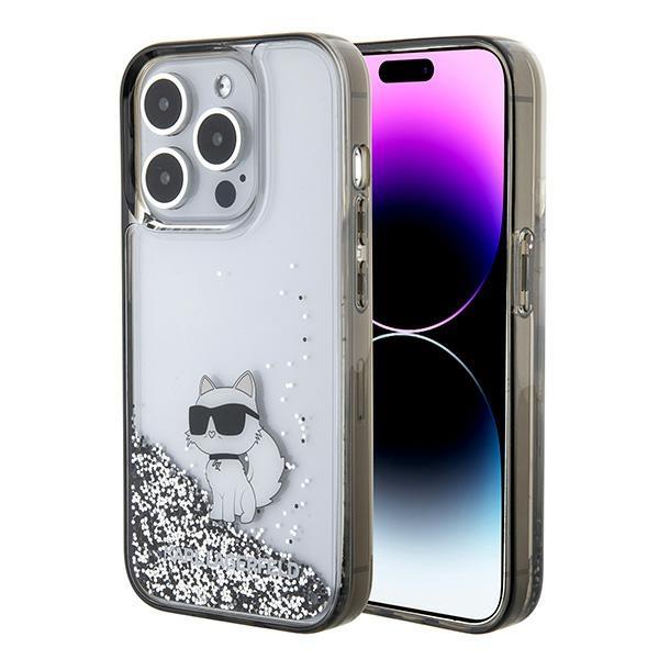 Ümbris Karl Lagerfeld KLHCP15XLKCNSK Liquid Glitter iPhone 15 Pro Max (läbipaistev)