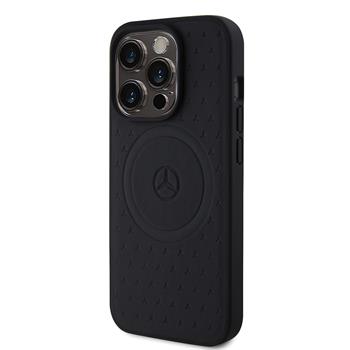 Mercedes Ümbris MEHMP15L23RGSK Genuine Leather Star Pattern MagSafe iPhone 15 Pro(must)